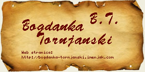 Bogdanka Tornjanski vizit kartica
